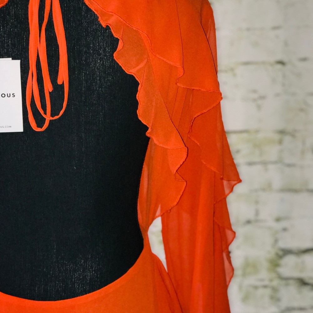 🌸 ORANGE DRESS BY GLAMOROUS 🌸 - Picture 7 of 8